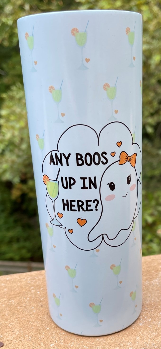 Halloween Any Boos 20oz Tumbler Blue_Sun