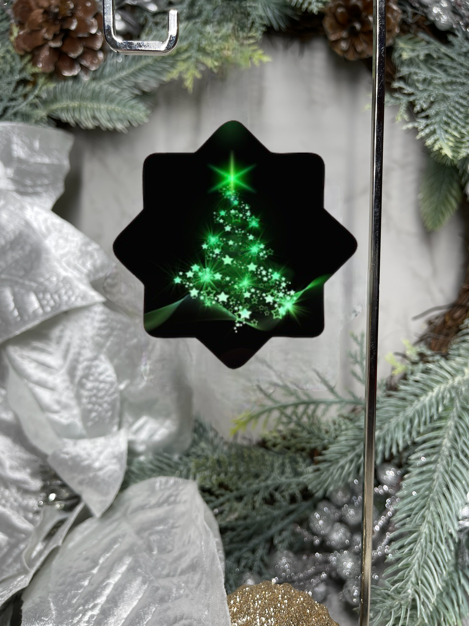 Green lit Christmas Tree