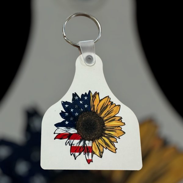 American Flag Key Chain