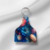 Blue 3D Flowers Key Chain