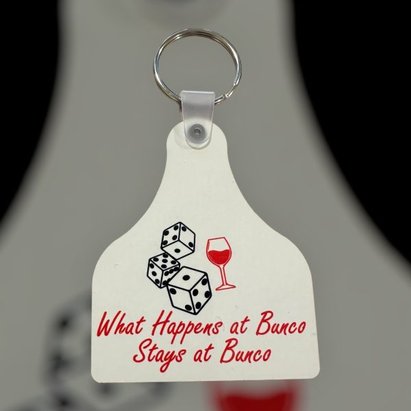 Bunco What Happens Key Chain