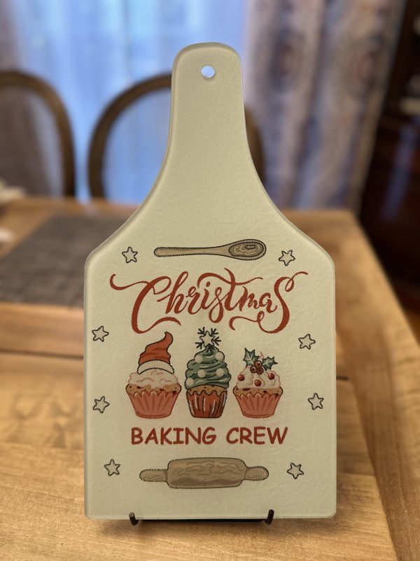 Christmas Baking Crew Wine Bottle Shape