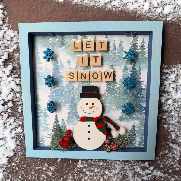 Craft with Friends - Let It Snow Shadow Box