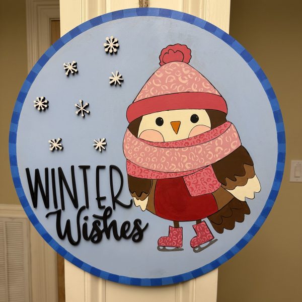 18” Christmas Tree w/ Red Ribbon Door Hanger