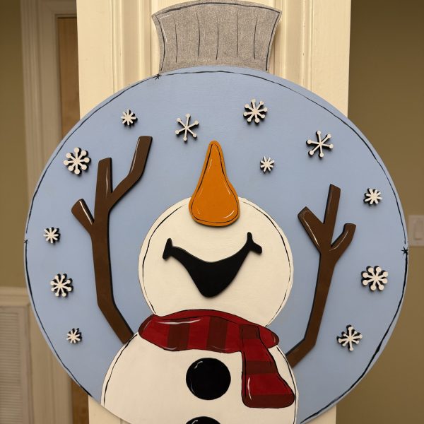 Snowman Ornament Door Hanger