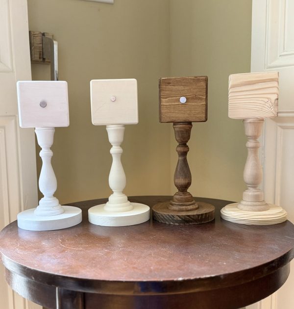 Candlestick Stand Set Candle Stick Display Stand - Stained