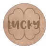 St. Paddy's Luck Shamrock 8" Wood Round Blank