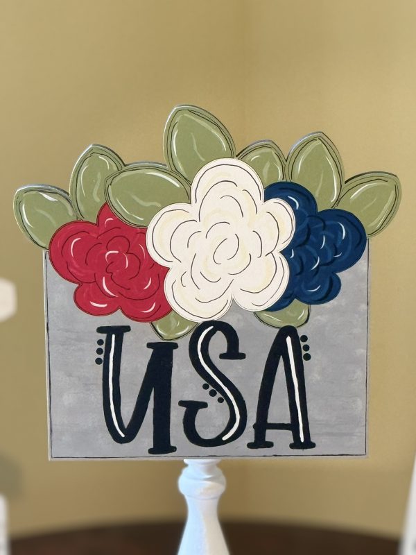 Floral USA Box Sip and Craft - Patriotic Wood Displays Workshop 6/11/26