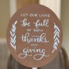 Let our lives Plaque Sip and Craft - Thanksgiving Wood Displays Workshop 11/07/26