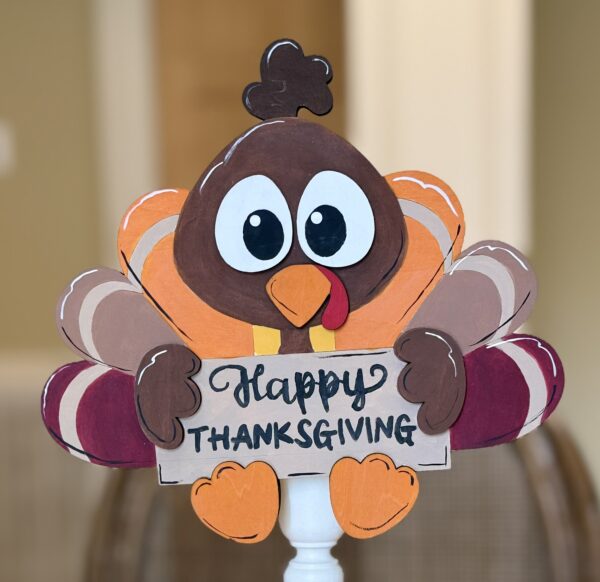 Turkey Happy Thanksgiving Sip and Craft - Thanksgiving Wood Displays Workshop 11/07/26
