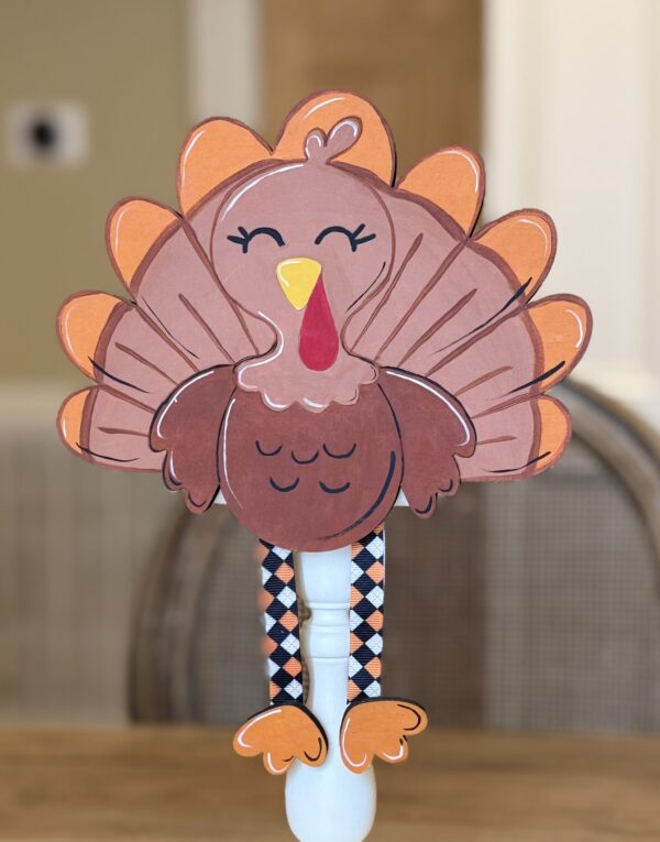 Turkey Ribbon Legs Sip and Craft - Thanksgiving Wood Displays Workshop 11/07/26